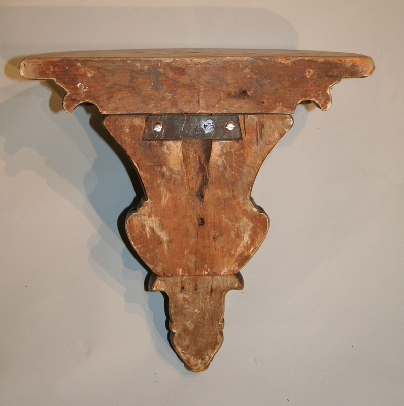 Antique Carved and Gilt Wood Wall Bracket
