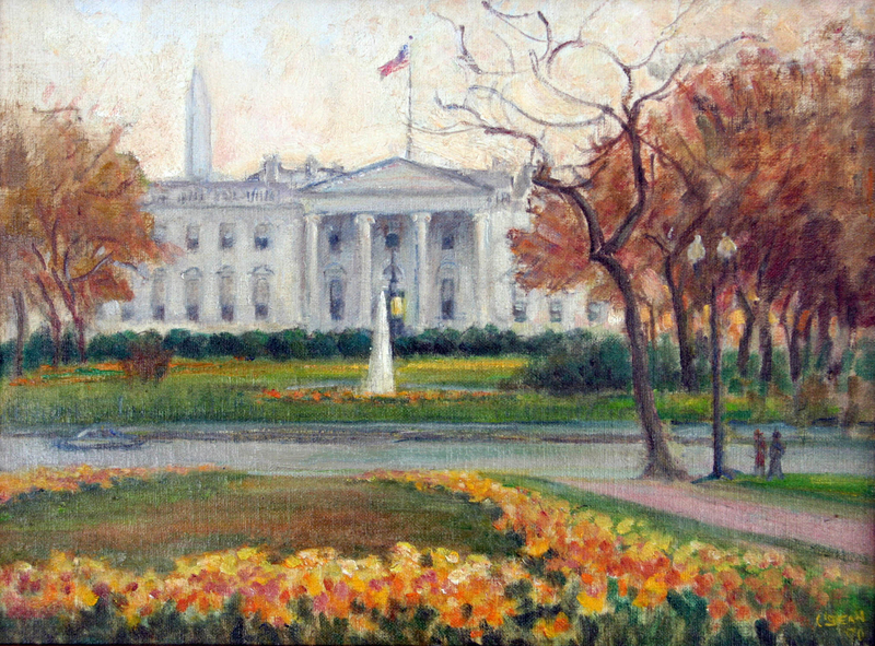 &quot;View of the White House&quot; by Caroline van Hook Bean