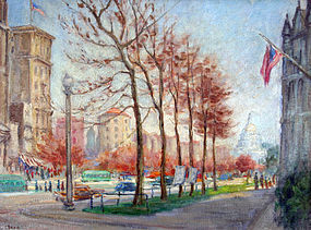 View of the US Capitol by Caroline van Hook Bean