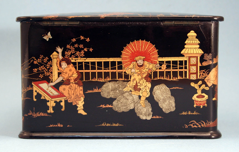 Fine Antique Japanese Black Lacquer Tea Caddy