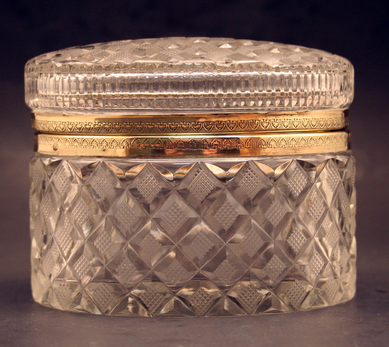 Antique French Crystal Box