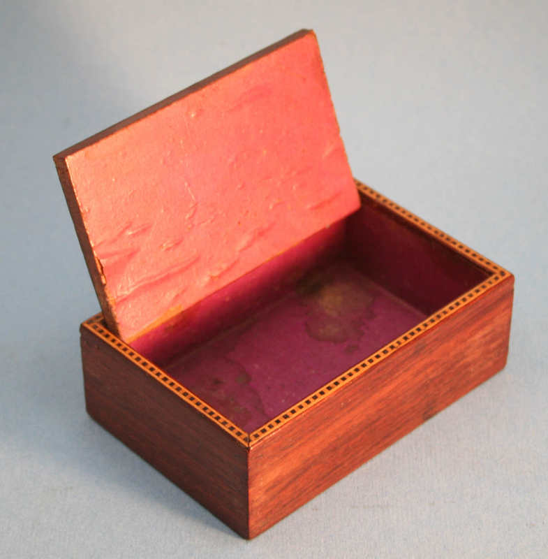 Small Tumbridge Ware Trinket Box