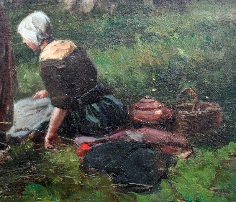 Painting by Johannes Marinus Ten Kate  (Dutch, 1859-1896)