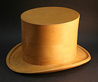 Carved Wooden Top Hat