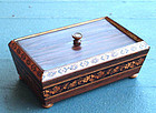 19yh C. Tunbridge Ware Trinket Box