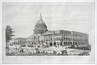 Newly Re-Discovered  Print of the Capitol at Washington in 1892