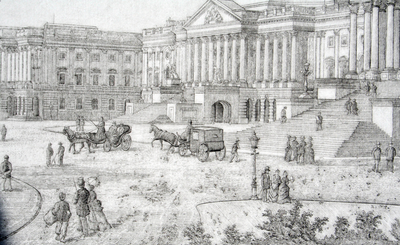 Newly Re-Discovered  Print of the Capitol at Washington in 1892