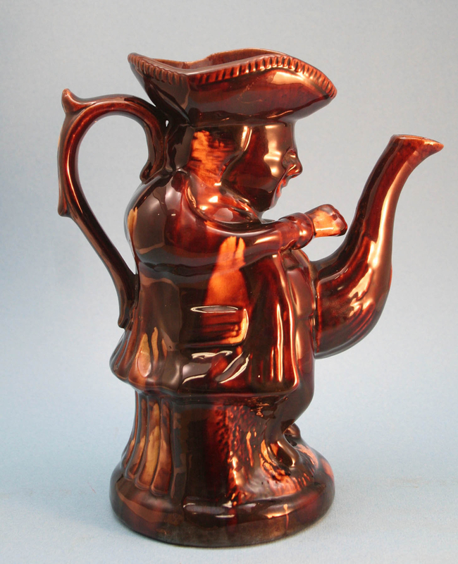 Humorous Staffordshire Pottery  &quot;Admiral Nelson&quot;   Pitcher