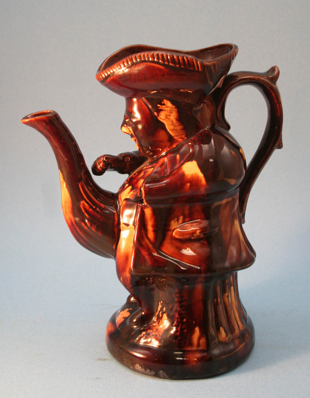 Humorous Staffordshire Pottery  &quot;Admiral Nelson&quot;   Pitcher