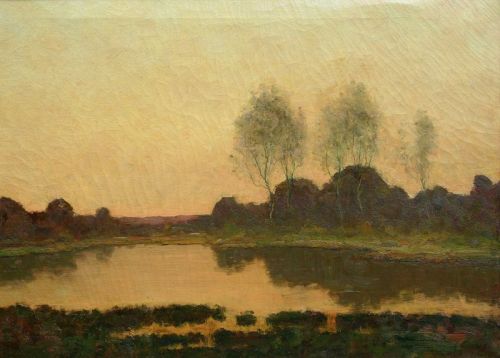 Marsh Landscape by Max Weyl (American, 1837-1914
