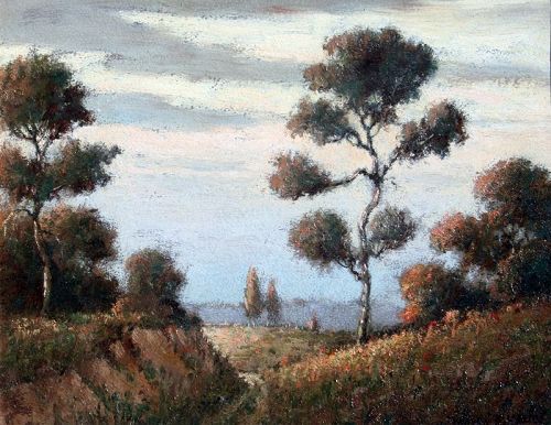 North Carolina Landscape by  Benson B.Moore (American 1882-1974)