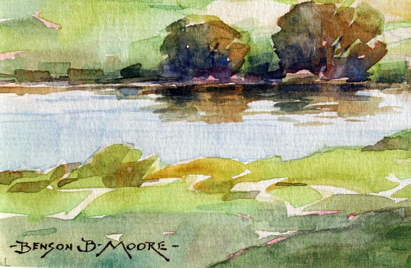 Pennsylvania Landscape by Benson Bond Moore (American 1882-1974)