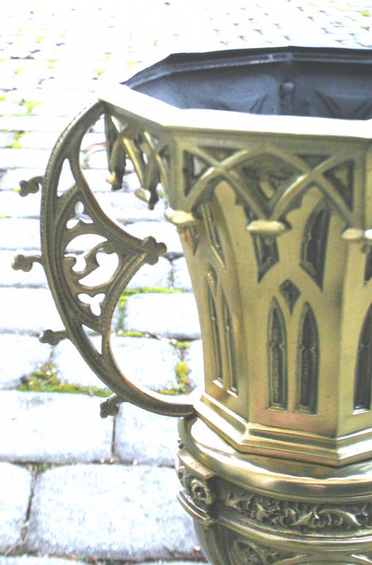 Antique French Brass Urns