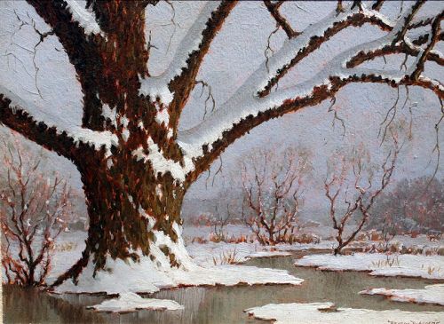 Old Willow in Winter, Anacostia by Benson Bond Moore (Am, b 1882)
