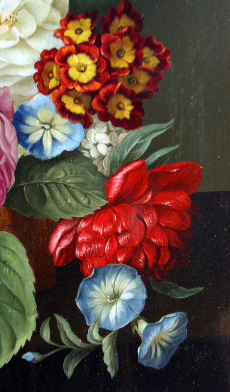 Antique Floral Still Life Lina Krause (Ger, b.1857)