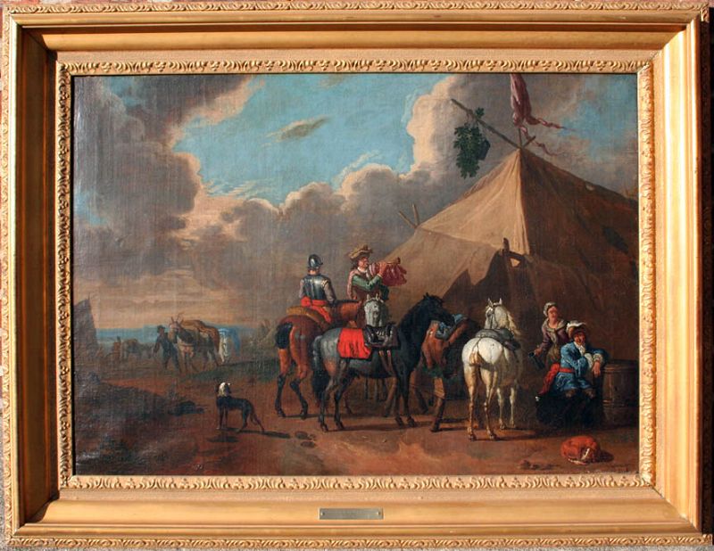 Pieter van Bloemen : Military Encampment