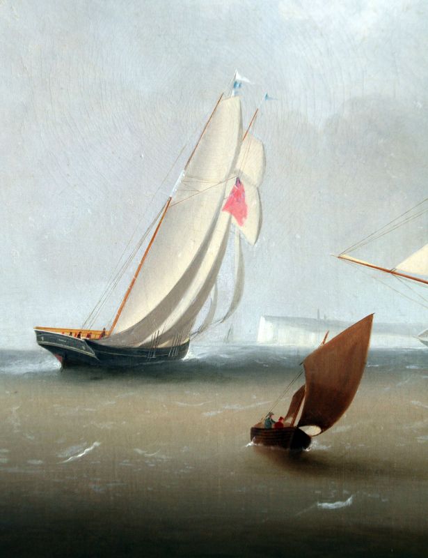 Schooner by J. Murday (British, 1837-1911
