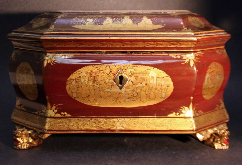 Chinese Lacquer Tea Chest