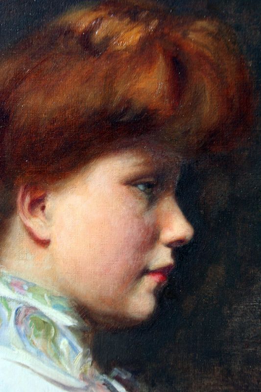 Profile Portrait of a Young Woman