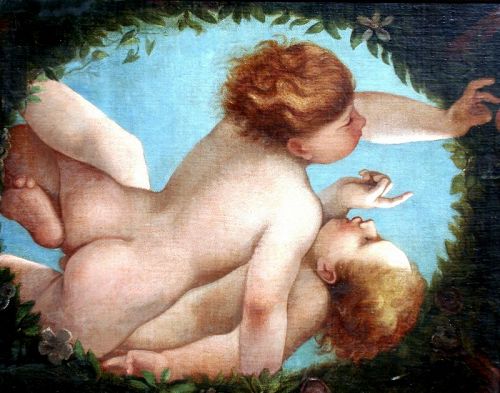 "Frollicking Putti"   A Study for a Ceiling Fresco