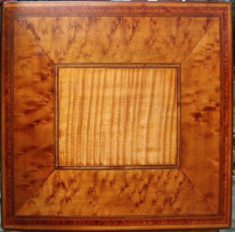 Exceptional George III Satinwood Sewing Box