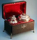 A George III Silver Tea Caddy and Sugar Bowl by Samuel Taylor