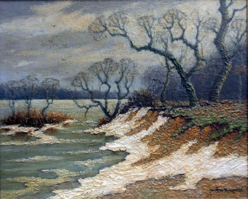 Potomac River Scene by Benson Bond Moore (Am. 1882-1974)