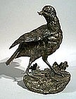 Bird Bronze by Lambert Alexandre Léonard (Fr., b. 1831)