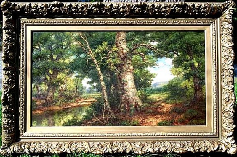 Woodland Landscape by Robert M. Decker (Am.b.1847)