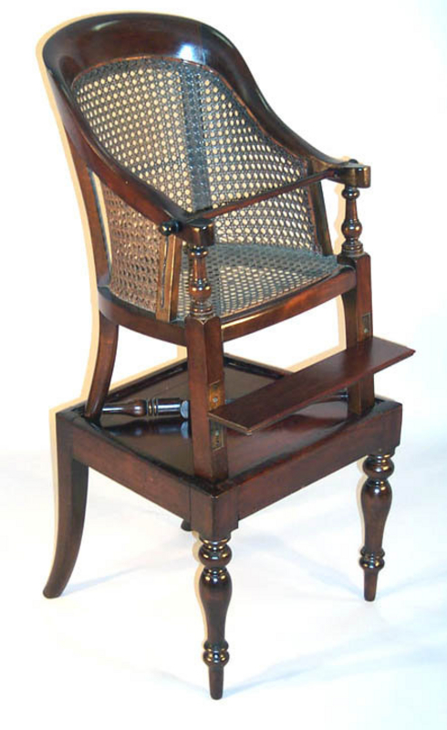 Antique English Child's High Chair