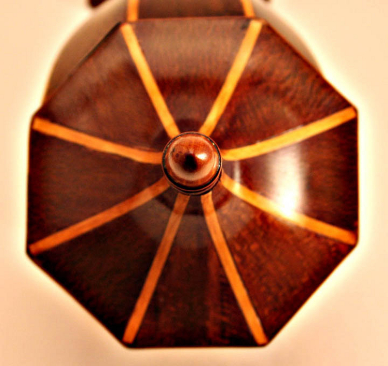 George III Urn-Form Tea Caddy in Shape of Knife Box
