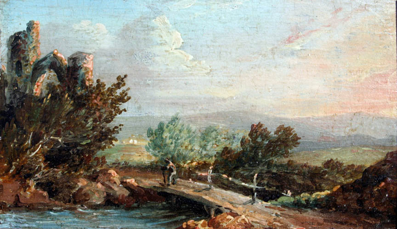 Three Small 18th C. English Landscapes