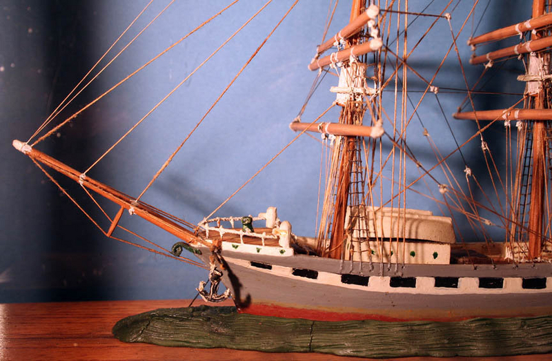 Antique Handmade American Ship Model