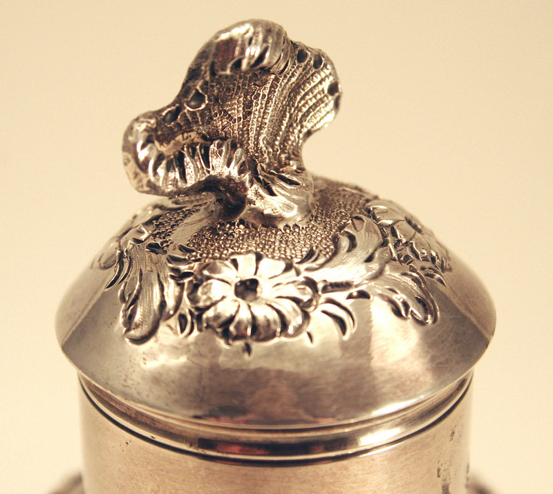 Fine George II Silver Tea Caddy by Samuel Taylor