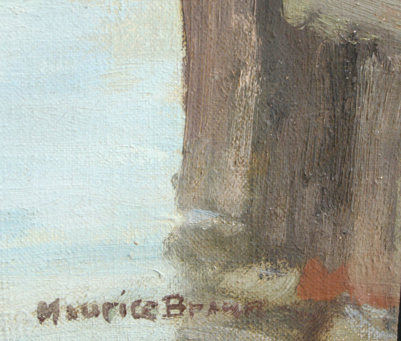 Maurice Braun  (American, 1877-1941), California Harbor, Oil on canvas