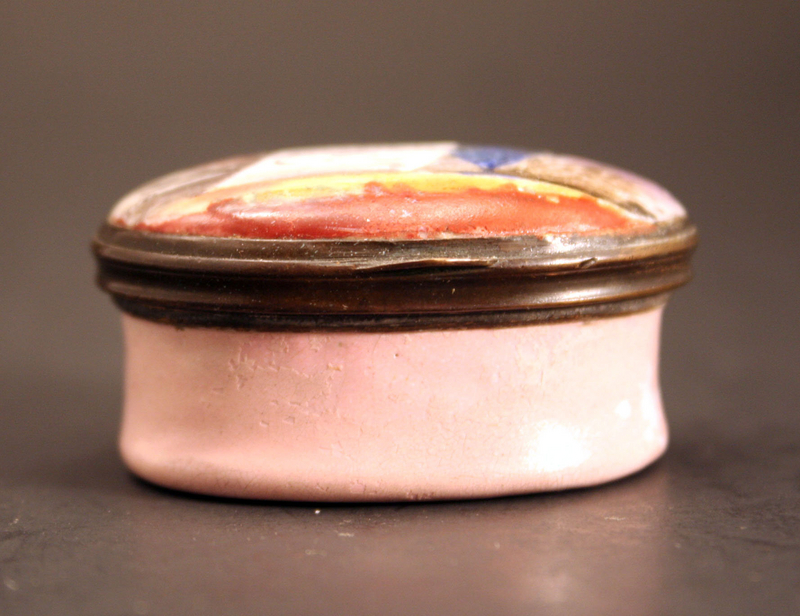 18th-century English Enamel Patch Box