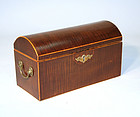 Exceptional English Domed Top Tea Caddy