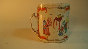 18th C. Chinese Export Porcelain Famille Rose Mug