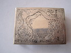 Early 20th C. Chinese Silver Match Box  MK.