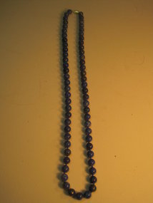 A Beautiful Vintage Lapis Necklace 24" Long