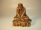 19th C. Chinese or Japanese Old Soapstone Monk