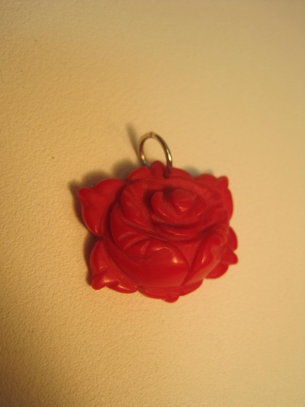 A Beautiful Vintage Red Coral Pendant