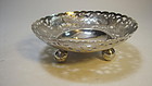 Late 19th C. Chinese Export Silver Dish WH Mark