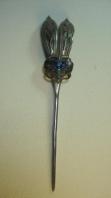 Beautiful Early 20th C. Chinese Silver Enamel Hairpin