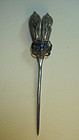 Beautiful Early 20th C. Chinese Silver Enamel Hairpin