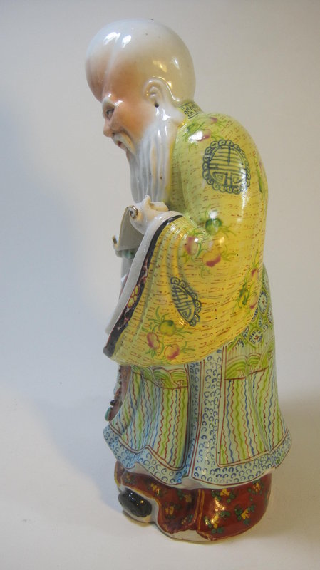 Early 20th C. Chinese Famille Rose Porcelain Shoulau MK