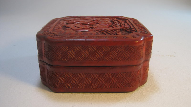 A Beautiful 19th C. Chinese Red Lacquer Box
