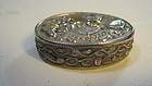 Beautiful Early 20th C. Chinese Silver Pill Box Marked