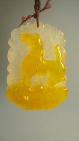 Old Chinese Yellow Jade Pendant