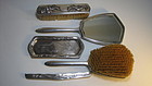 Early 20th C. Chinese Silver Vanity Set Marked